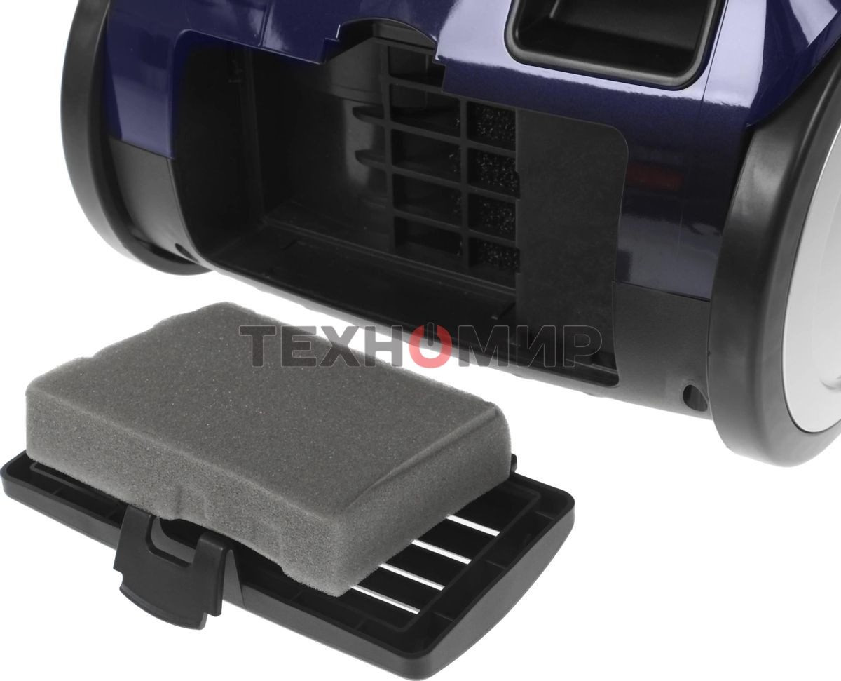 Пылесос Supra VCS-2420 синий/серый, 420/2450Вт, уборка сухая, пылесборник контейнер 3.5 л