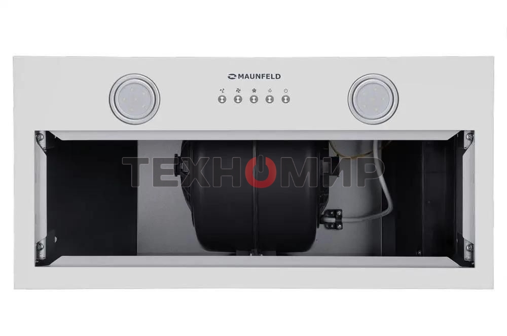 Вытяжка встраиваемая Maunfeld Trapeze 602M белый, 60 см, 1150 куб. м/ч, 54 дБ