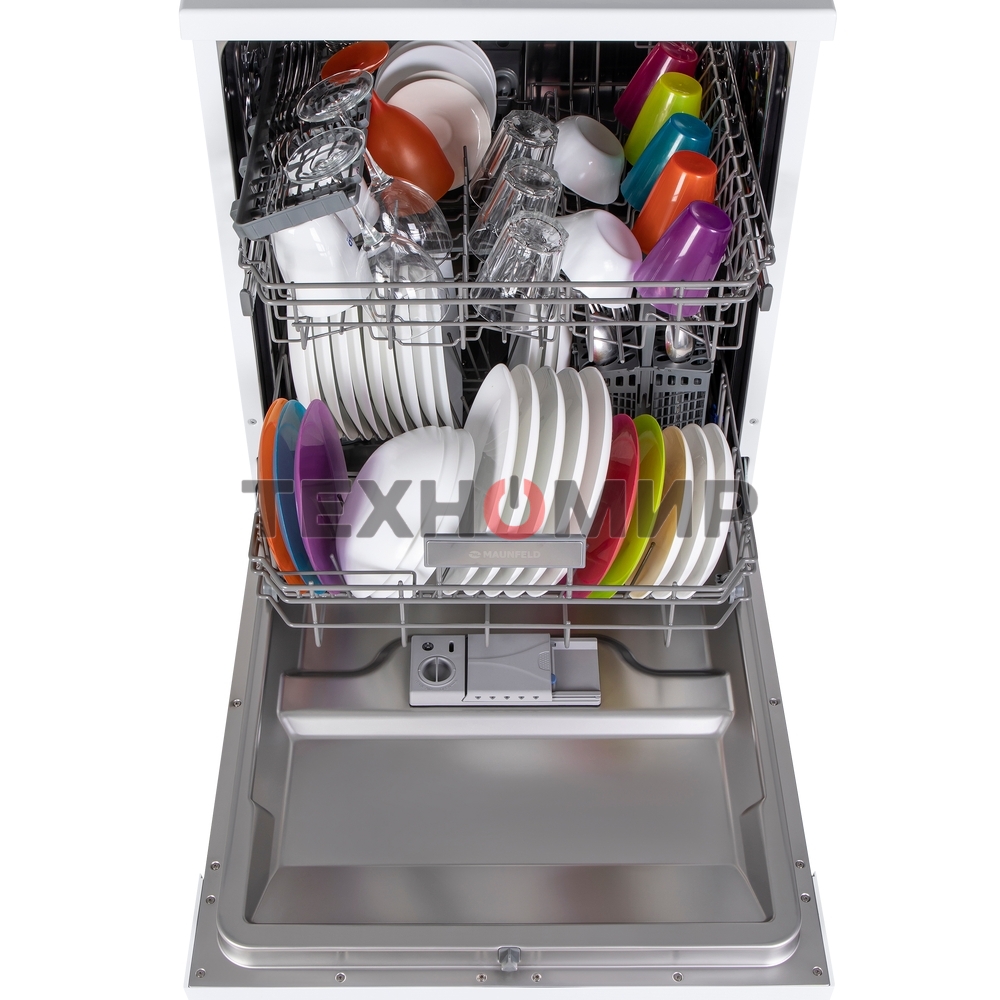 Посудомоечная машина Maunfeld MWF12S, белый, 59.8 см, 12 компл., 52 дБ, класс A+