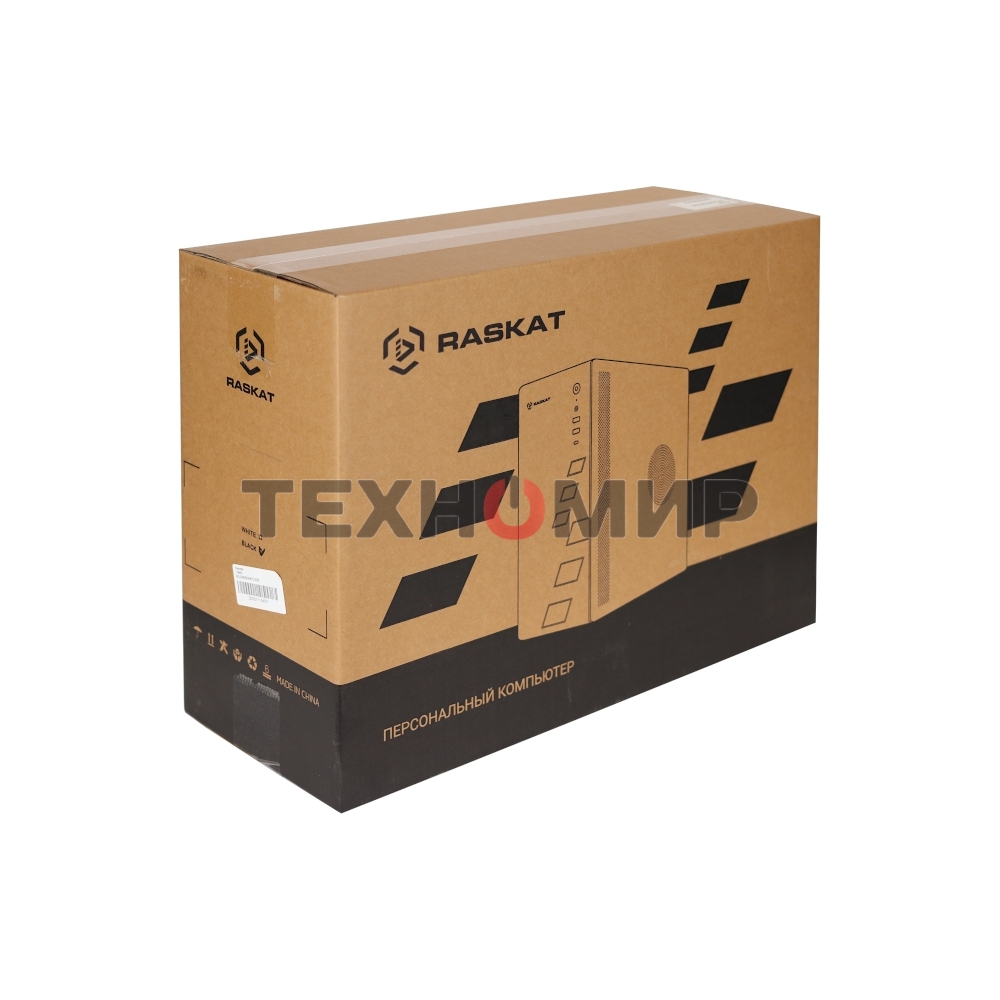 Компьютер Raskat Standart 300 (Intel Core i3 10100, RAM 16Gb, SSD 480Gb, no OS, kb+ms, черный)