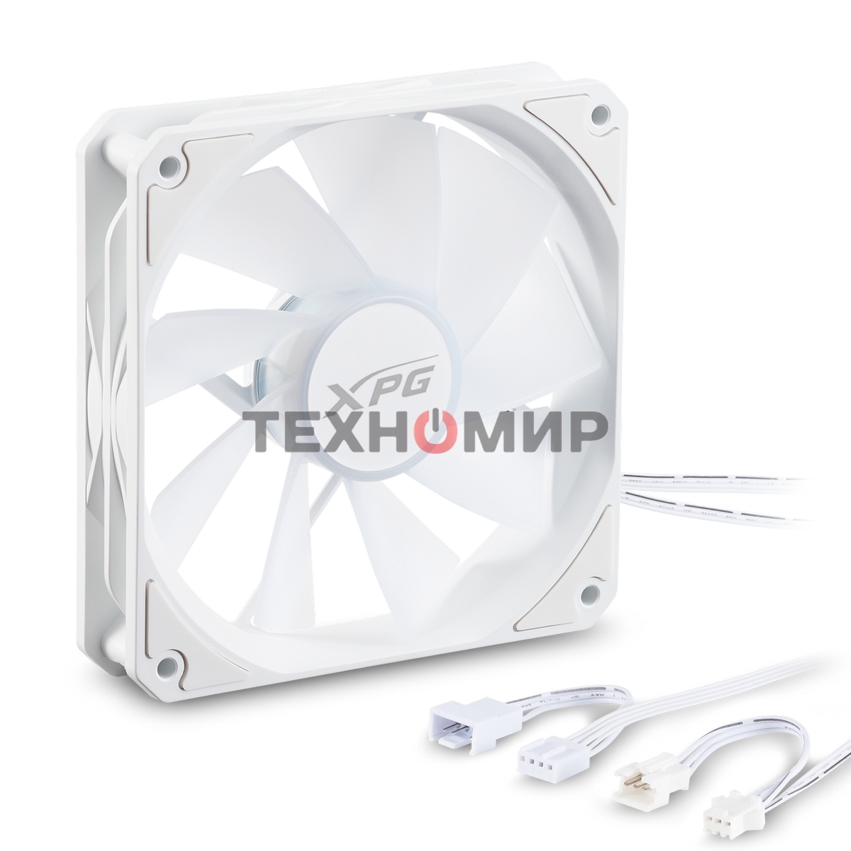 Вентилятор для корпуса ADATA XPG VENTO R 120 ARGb PWM белый, 120 мм, 1600 об/мин, 32 дБ, 4 pin