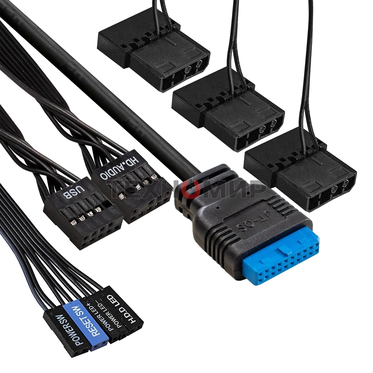 Компьютерный корпус Miditower ExeGate EVO-5001A-700NPX (ATX, БП 700NPX с вент. 12 см, 2хUSB+1хUSB 3.0+HD Audio, черный, 3 вент.12см с RGb подсветкой, боковая панель - закаленное стекло)