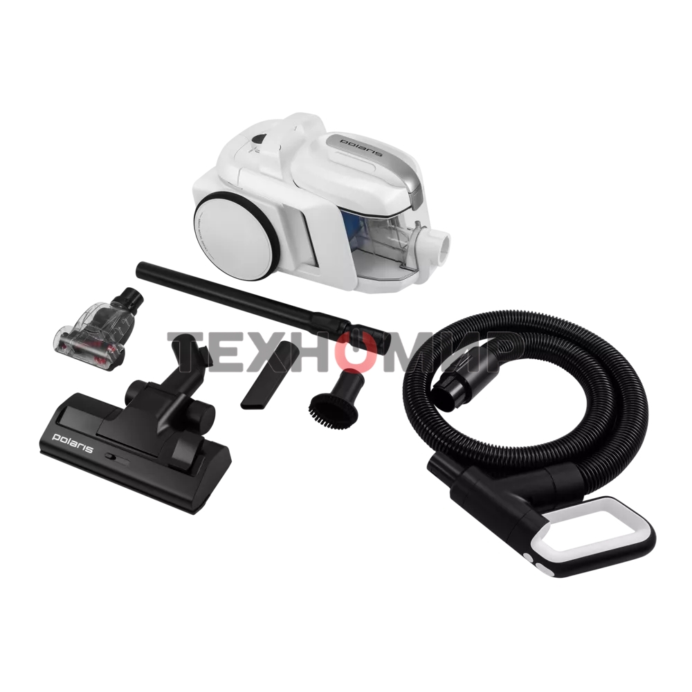 Пылесос Polaris PVC 1909 белый, 650/2200 Вт, уборка сухая, пылесборник контейнер 3 л