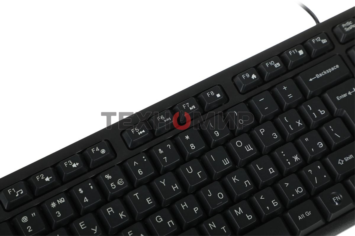 Комплект клавиатура+мышь A4Tech KK-3330 проводной, USB, 1200 DPI, чёрный