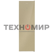 Холодильник Maunfeld MFF200NFBG бежевый двухкамерный 271/106л морозилка снизу, Total No Frost