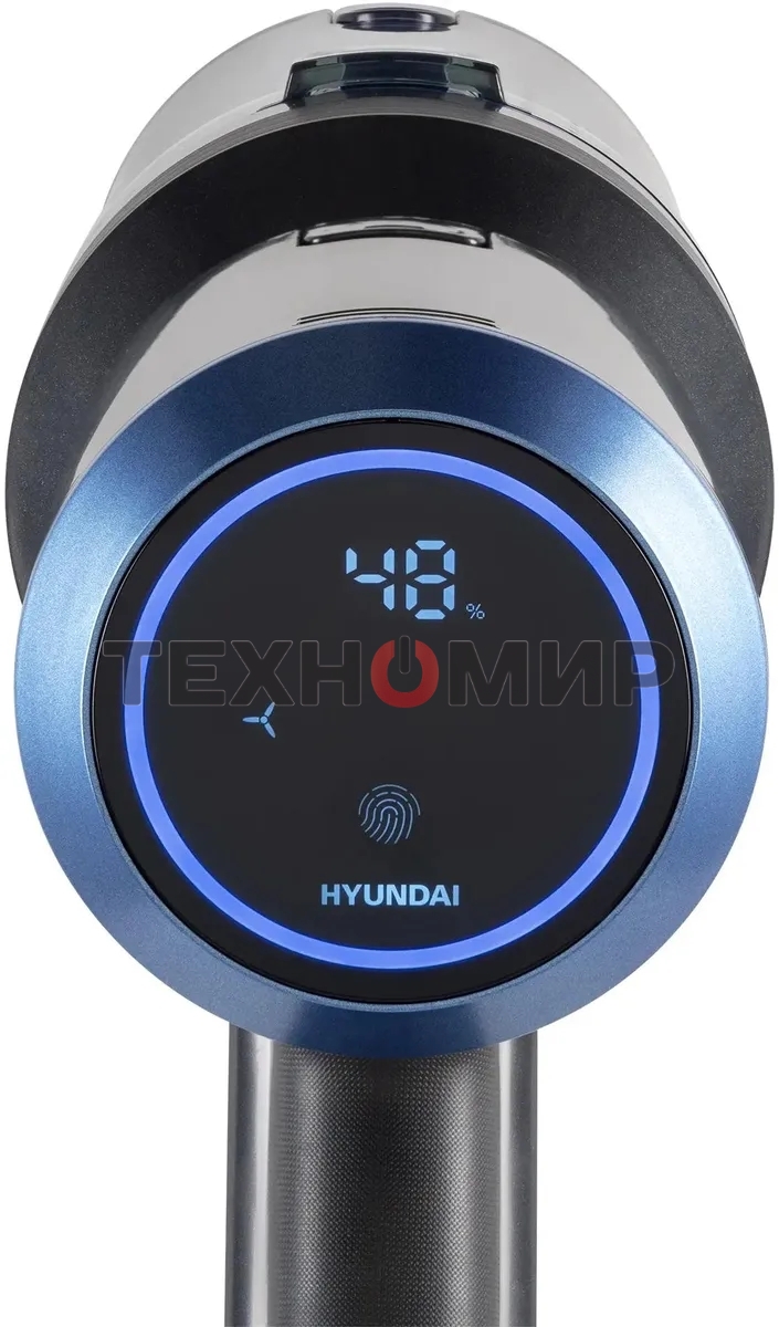 Пылесос ручной Hyundai HYV-S7970 серый/синий 500Вт уборка сухая контейнер