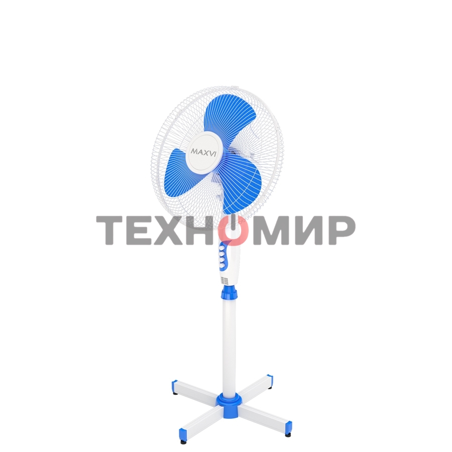 Вентилятор напольный Maxvi FS1645 white-blue