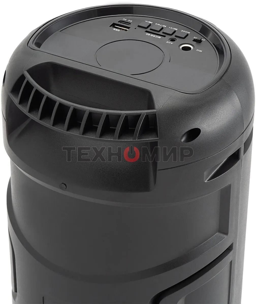 Минисистема Hyundai H-MC1221 черный 15Вт FM USB BT SD/MMC