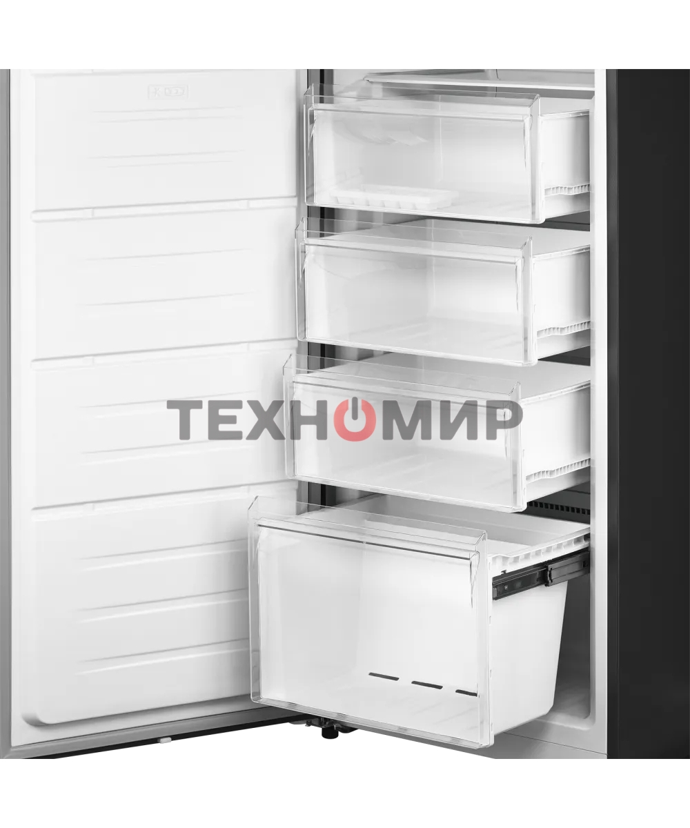 Морозильная камера Kuppersberg NFS 189 DX, High-Tech, отдельностоящая, ВхШхГ 185х60х65 см, объем 304 л, электронное управление, No Frost, LED дисплей, LED освещение, супер заморозка, инверторный компрессор, энергоэффективность А+, уровень шума 43 дБ, цвет