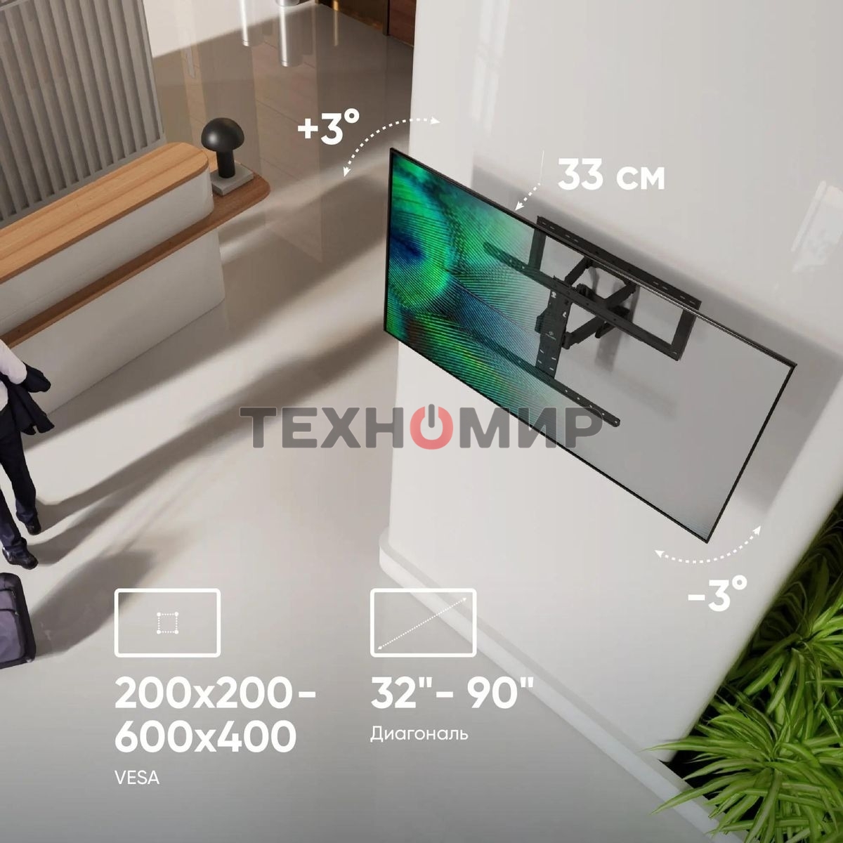 Кронштейн для телевизора ONKRON SM6 32