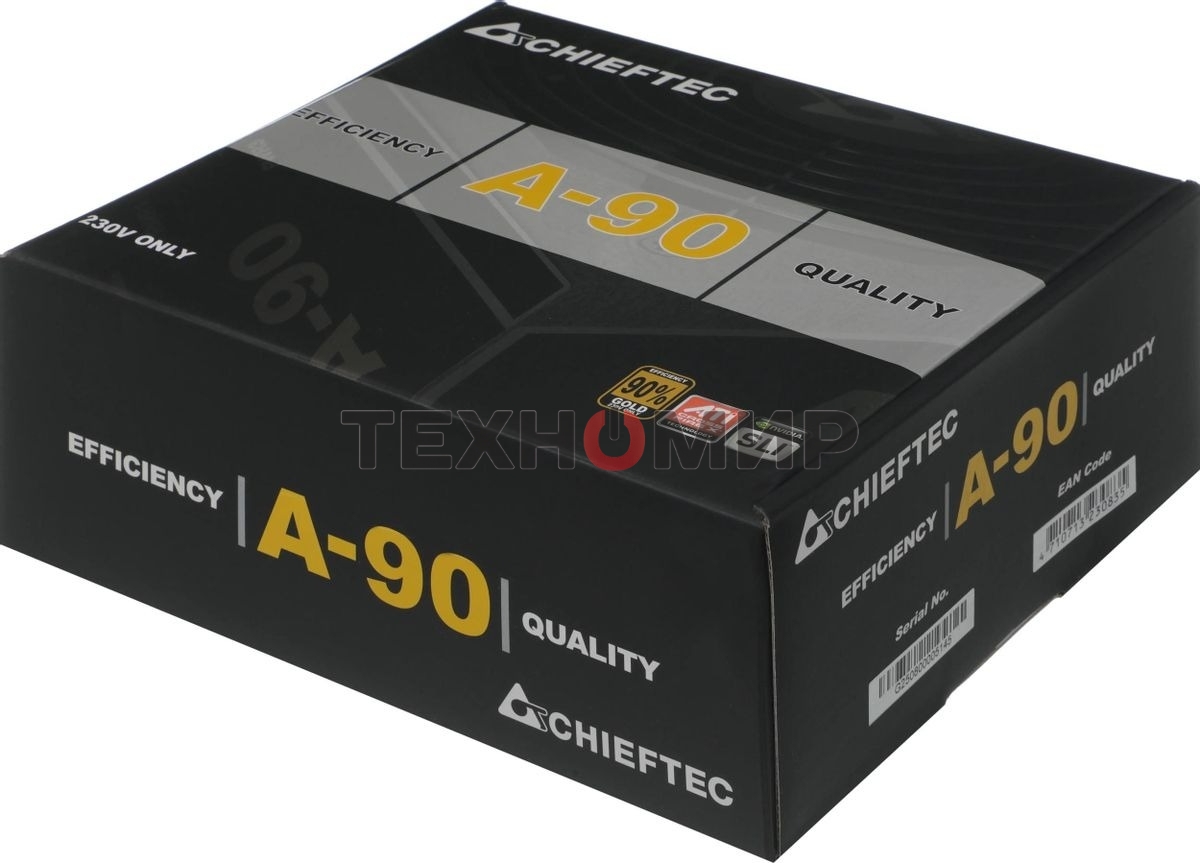 Блок питания Chieftec A-90 GDP-650C RTL, 650Вт, 140мм, модульный, черный