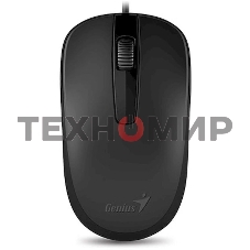 Мышь проводная Genius DX-120 черный, 1000 dpi, USB, кнопки - 3