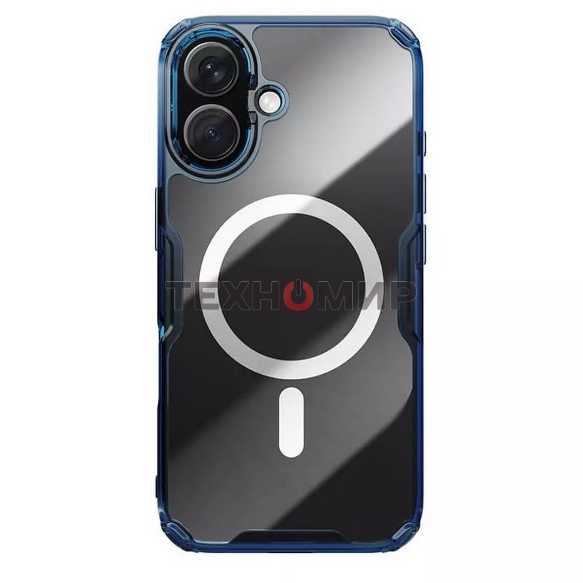 Чехол Nature TPU Pro Magnetic Case, синий, (AP iP16 Plus)