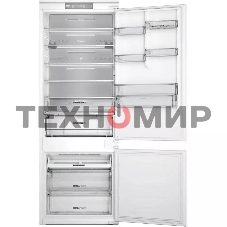 70 см, 193.5х54.3х69 см, 295/99 л, инверторный компрессор, автоматическая разморозка, зона свежести влажная, сенсорное управление, технология 6 SMYSL FreshControl, MultiFlow, FreezeControl, перенавешиваемые дверцы, скользящие направляющие, Италия