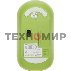 Мышь беспроводная Acer OMR205 зеленый/желтый, 1200 dpi, радиоканал, USB, кнопки - 3