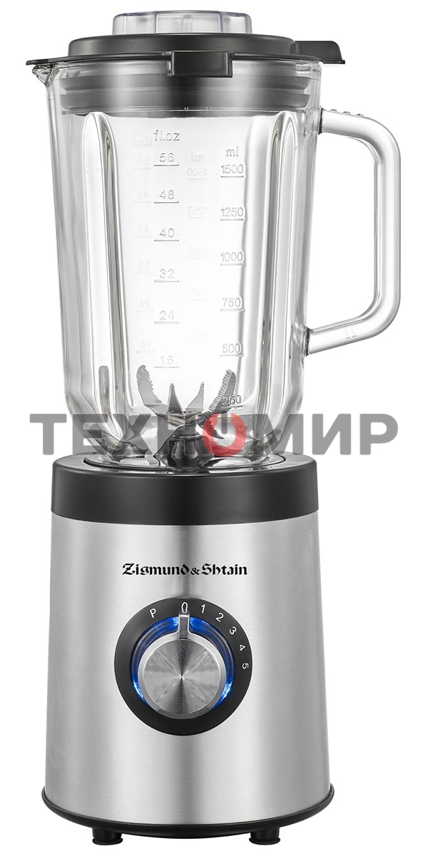 Блендер стационарный Zigmund & Shtain BS-481 D 1200 Вт, металлик