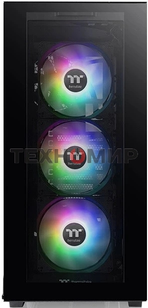 Компьютерный корпус Thermaltake Divider 300 TG ARGb черный без БП ATX 2x120мм 2xUSB 3.0 audio front door bott PSU