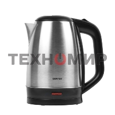 Чайник Centek CT-1070 матовый черный/серебристый 1.5л