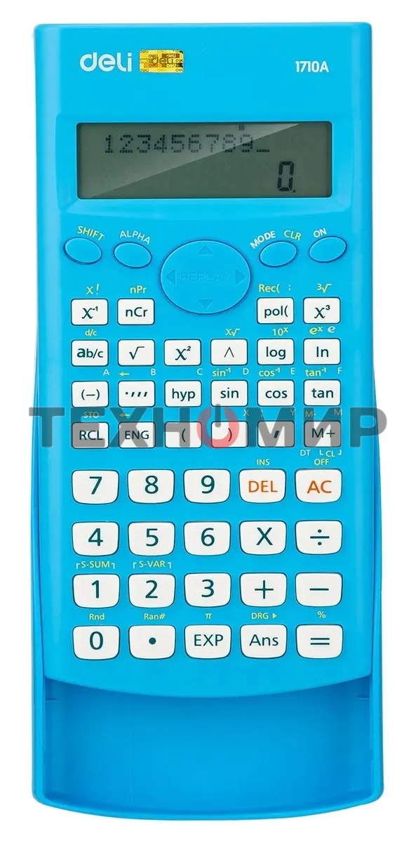 Калькулятор научный Deli E1710A/BLU синий 10+2-разр.