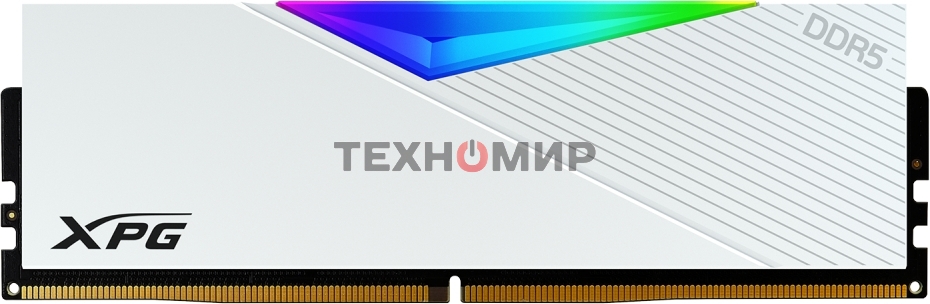 Оперативная память XPG Lancer, DDR5, 64GB (2x32GB), 6000MHz, CL30, DIMM, с радиаторами, белый