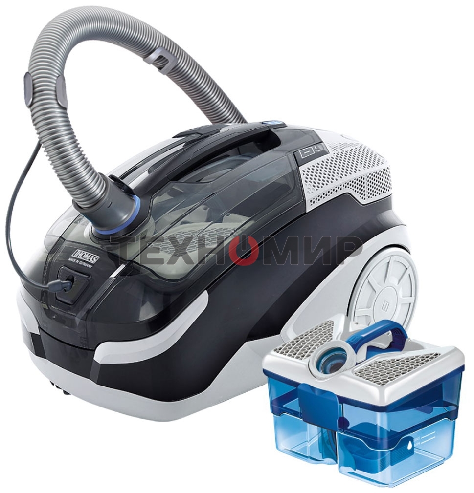 Пылесос моющий Thomas 788561 Twin XT серый, 320/1700 Вт, уборка сухая/влажная, пылесборник аквафильтр, 1.8 л