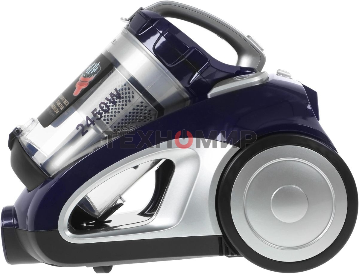 Пылесос Supra VCS-2420 синий/серый, 420/2450Вт, уборка сухая, пылесборник контейнер 3.5 л