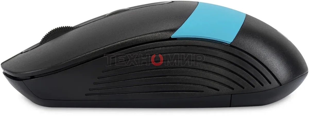 Мышь беспроводная Oklick 310MW черный/синий, 3200 dpi, радиоканал, USB, кнопки - 4