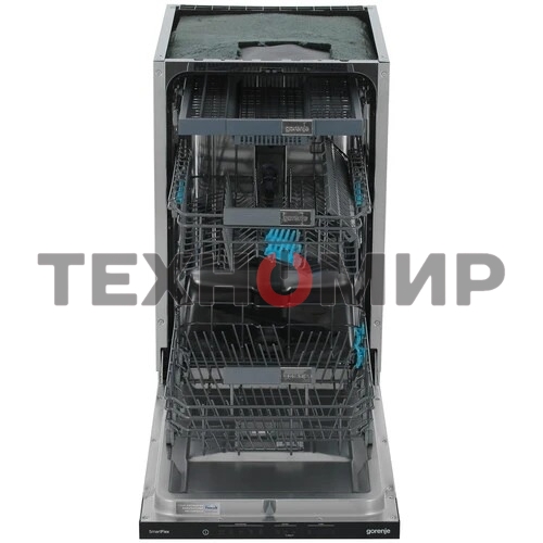 Встраиваемая посудомоечная машина Gorenje GV572D10, черный, 44.8 см, 11 компл., 44 дБ, класс A+++