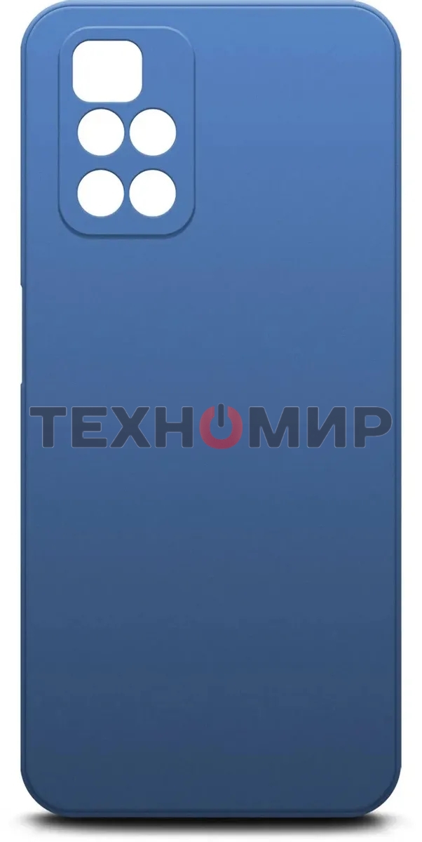 Чехол (клип-кейс) BORASCO Microfiber Case, для Xiaomi Redmi 10, синий