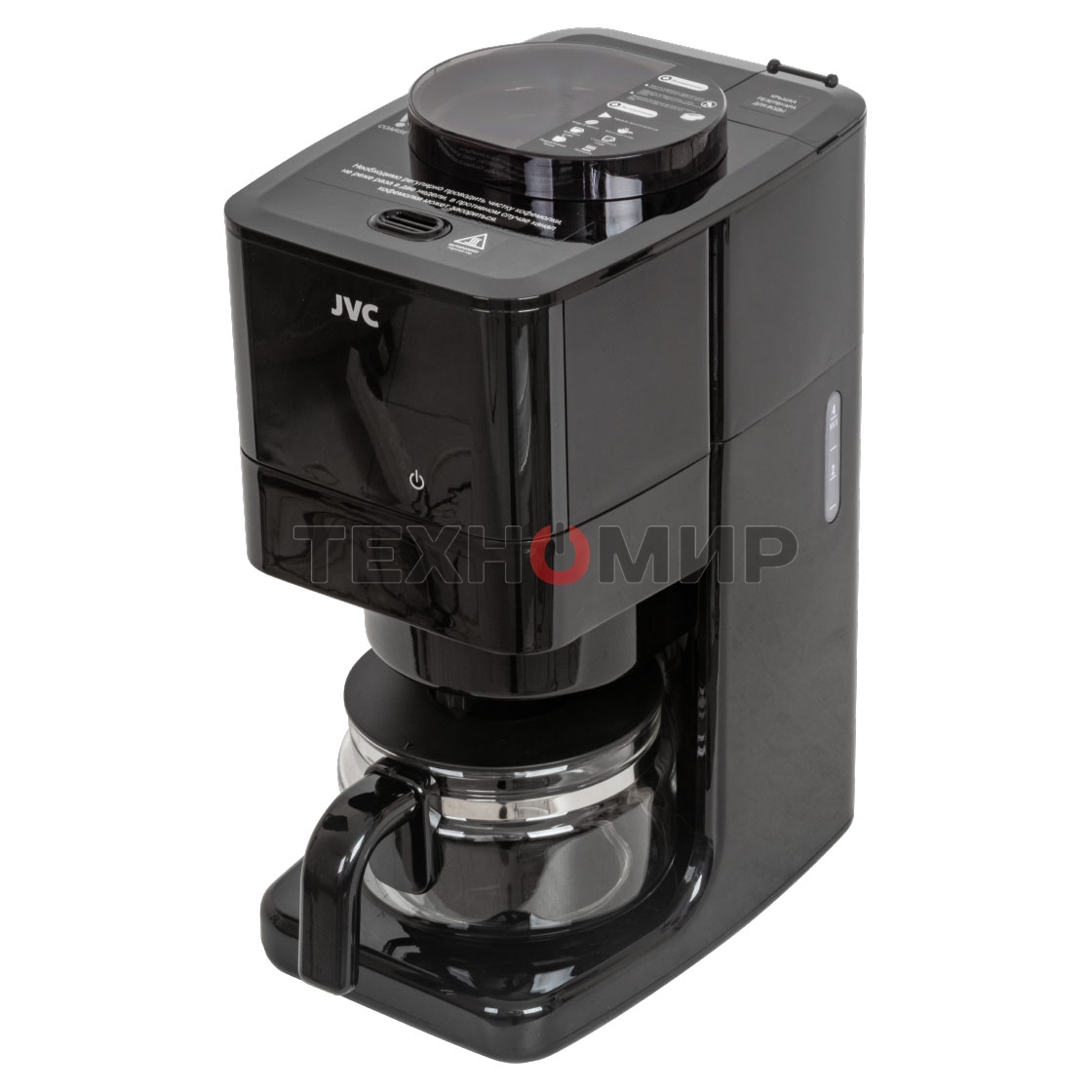 Кофеварка капельная JVC JK-CF37 черный, зерновой/молотый, 0.6 л, 730 Вт