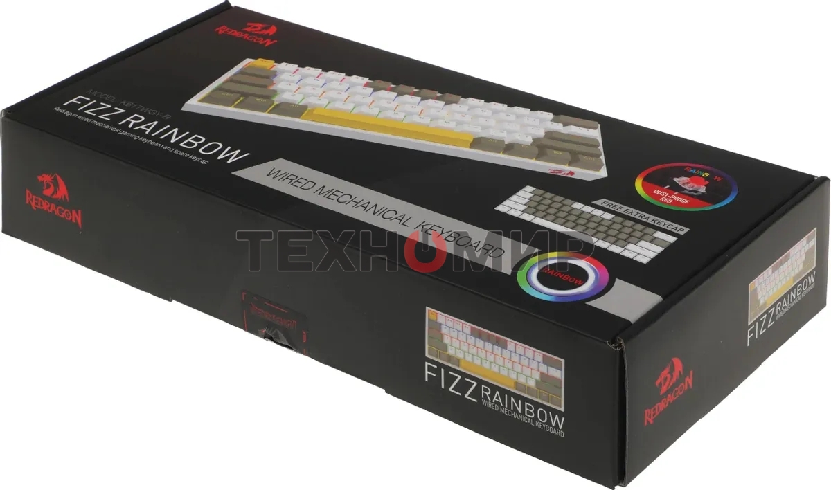 Клавиатура Redragon Fizz проводная, USB Type-A, белый