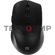 Мышь беспроводная Defender Effect X MS-095 черный, 1600 dpi, радиоканал, USB, кнопки - 6