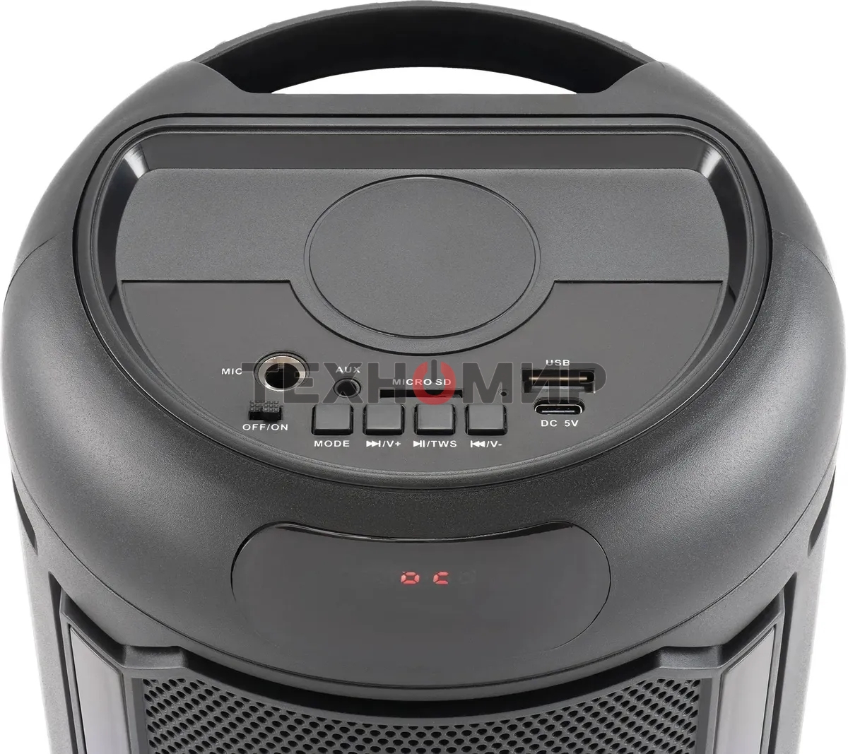 Минисистема Hyundai H-MC1221 черный 15Вт FM USB BT SD/MMC