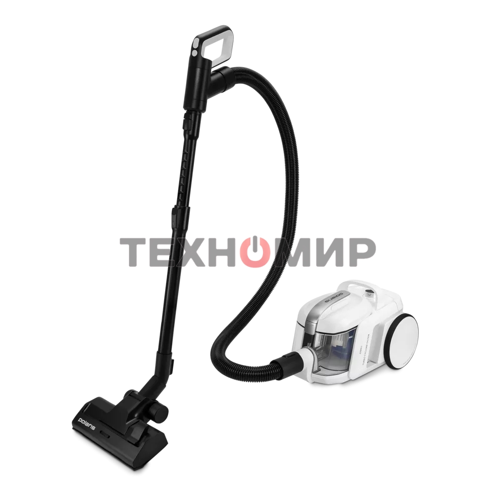 Пылесос Polaris PVC 1909 белый, 650/2200 Вт, уборка сухая, пылесборник контейнер 3 л