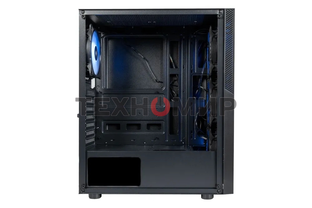 Компьютерный корпус ATX Eurocase A85 4ARGB черный без БП закаленное стекло USB 3.0