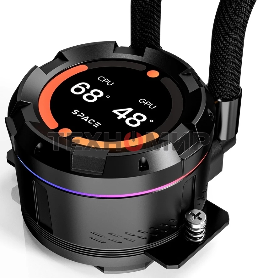 Система жидкостного охлаждения для процессора ID-COOLING SL360 XE черный 120мм алюминий+медь 1800rpm 30db 4-pin 350W