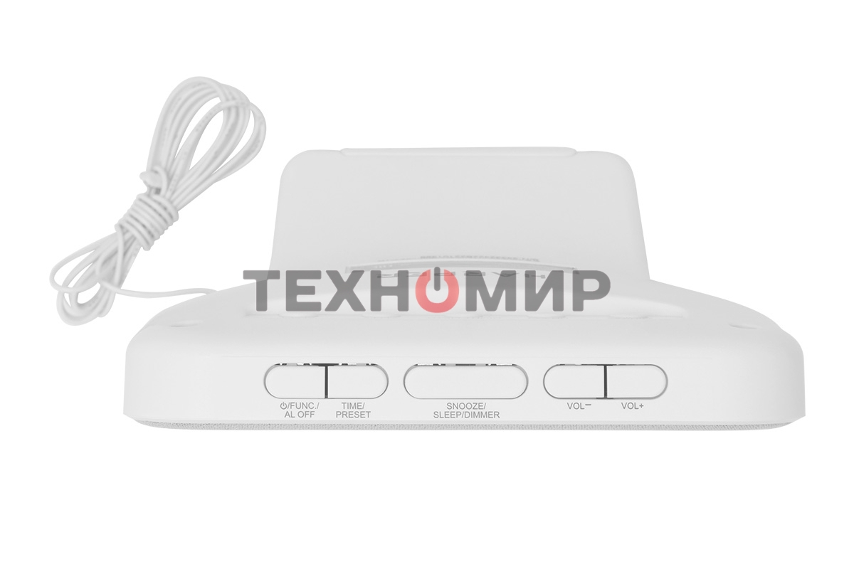 Радиобудильник Harper HCLK-2060 белый/серый - белый led