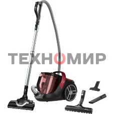 Пылесос Tefal TW7253EA красный/черный, 550 Вт, уборка сухая, пылесборник контейнер, 2.5 л