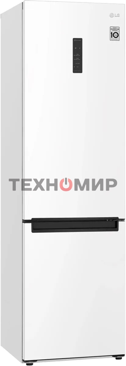Холодильник LG GA-B509LQYL белый двухкамерный 277/107л морозилка снизу, No Frost