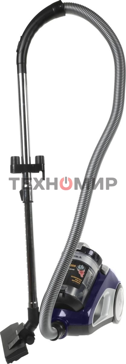 Пылесос Supra VCS-2420 синий/серый, 420/2450Вт, уборка сухая, пылесборник контейнер 3.5 л