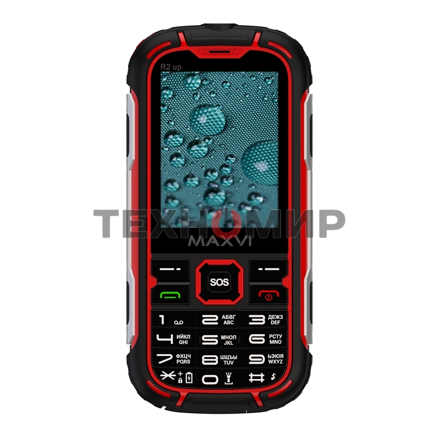 Мобильный телефон Maxvi R2 up красный