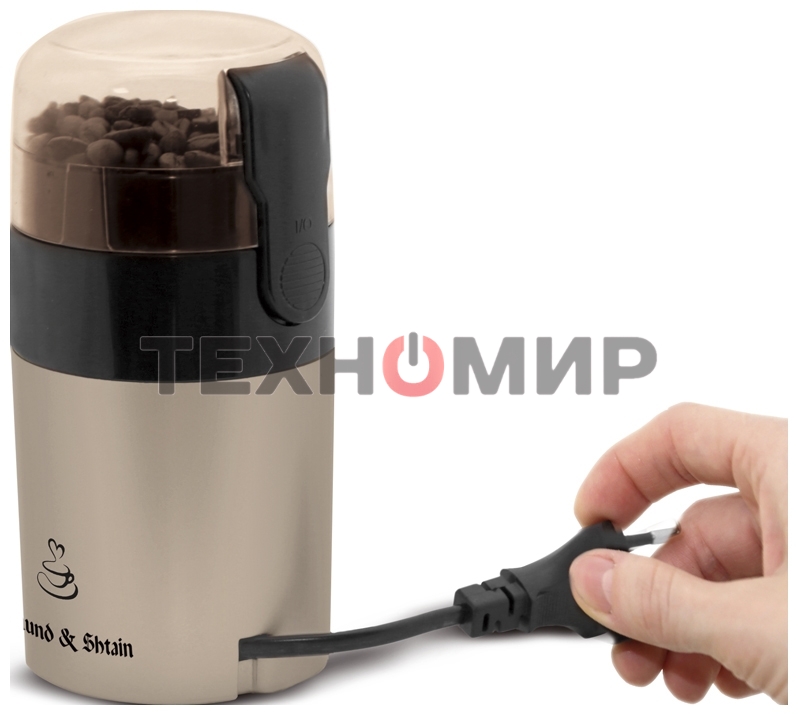 Кофемолка Zigmund & Shtain ZCG-08 150 Вт, 40 г, коричневый