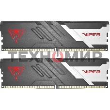 Оперативная память Patriot Memory Viper Venom, DDR5, 48Gb (2x24GB), 6000 MHz, CL30, DIMM, с радиатором, черный