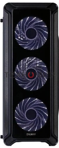 Компьютерный корпус Zalman i3 edge черный без БП ATX 3x120мм 2xUSB 2.0 1xUSB 3.0 audio bott PSU