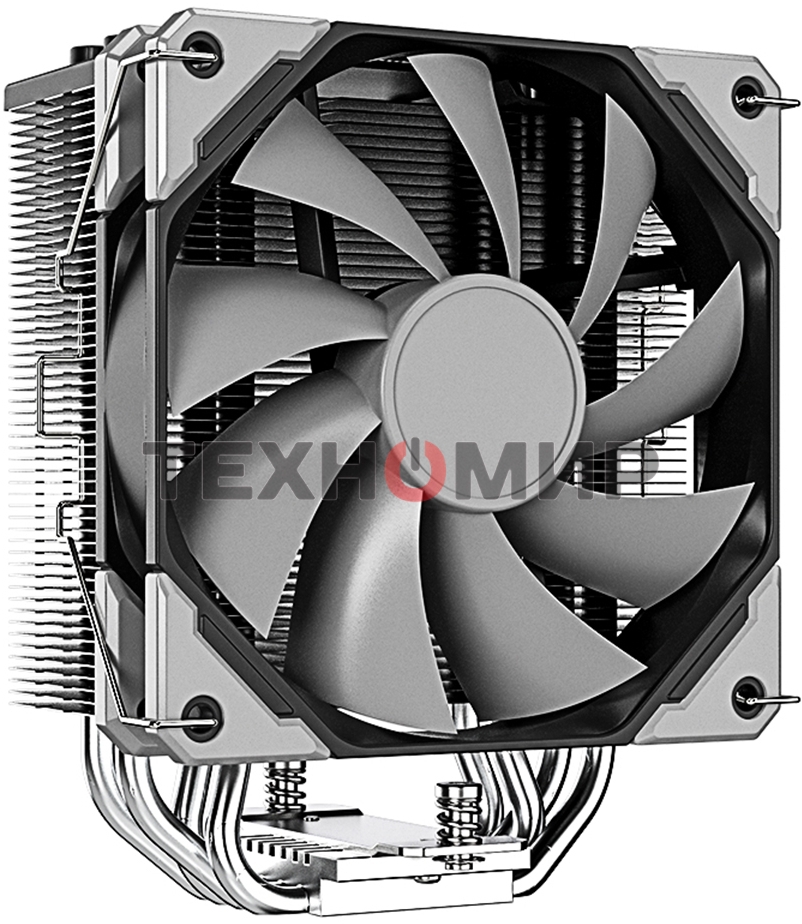 Кулер Cooler ID-Cooling SE-214-XT BASIC черный/серебристый 120мм алюминий+медь 1800rpm 27db 4-pin 180W 150мм