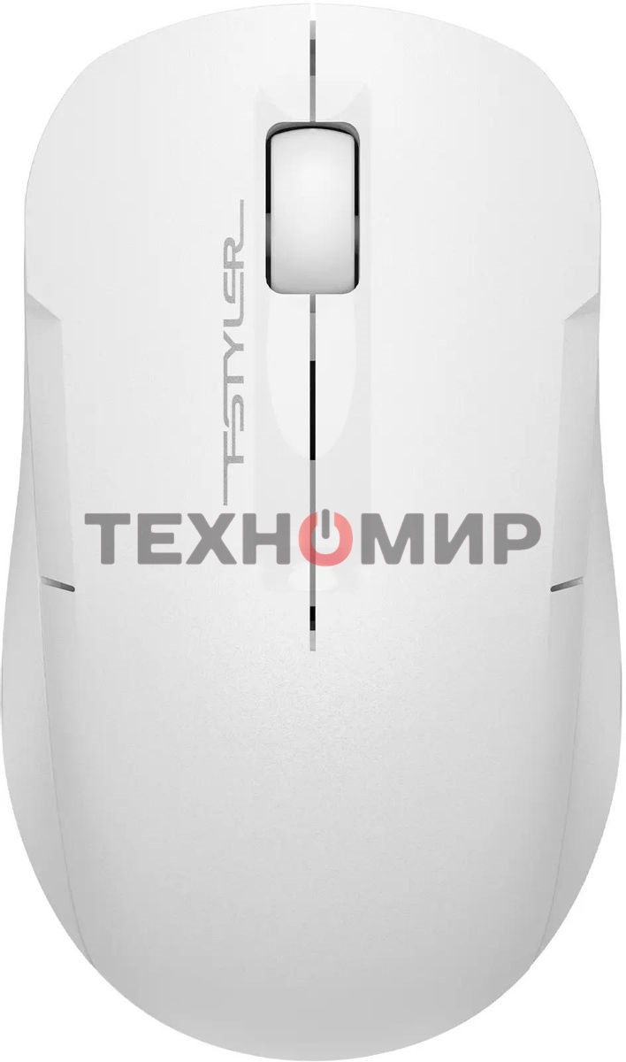 Мышь беспроводная A4Tech Fstyler FG15CS Air2 белый, 1200 dpi, радиоканал, USB, кнопки - 3