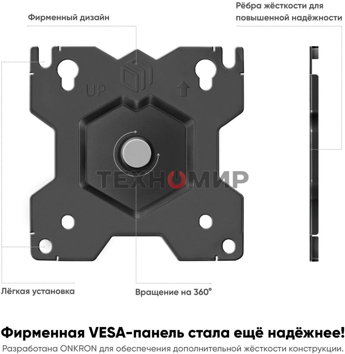 Кронштейн ONKRON D221E для двух мониторов 13