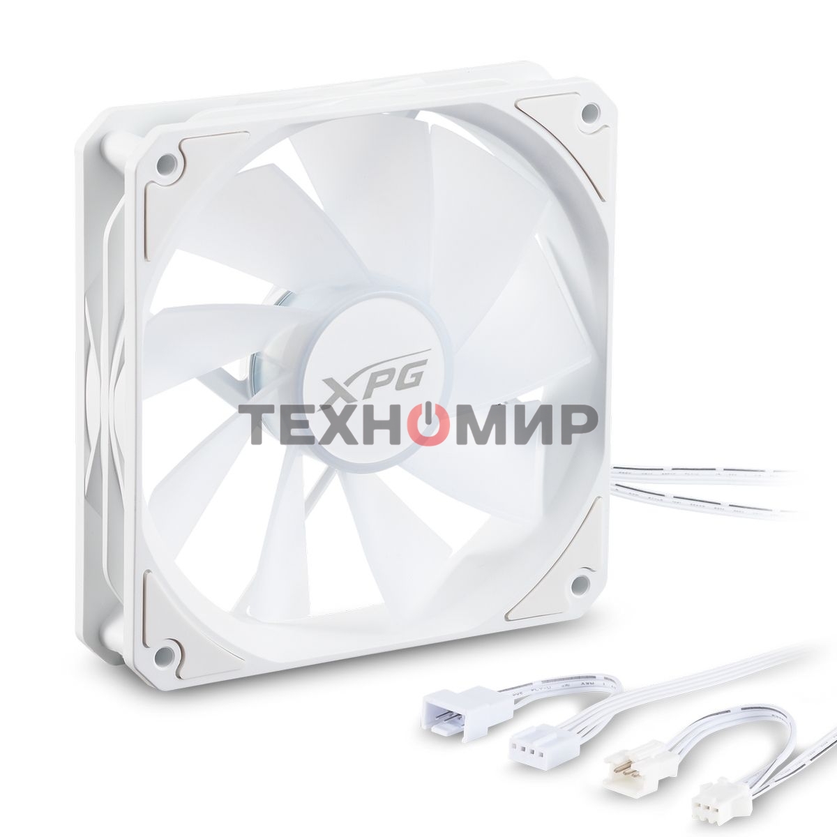 Вентилятор для корпуса ADATA XPG VENTO R 120 ARGb PWM белый, 120 мм, 1600 об/мин, 32 дБ, 4 pin