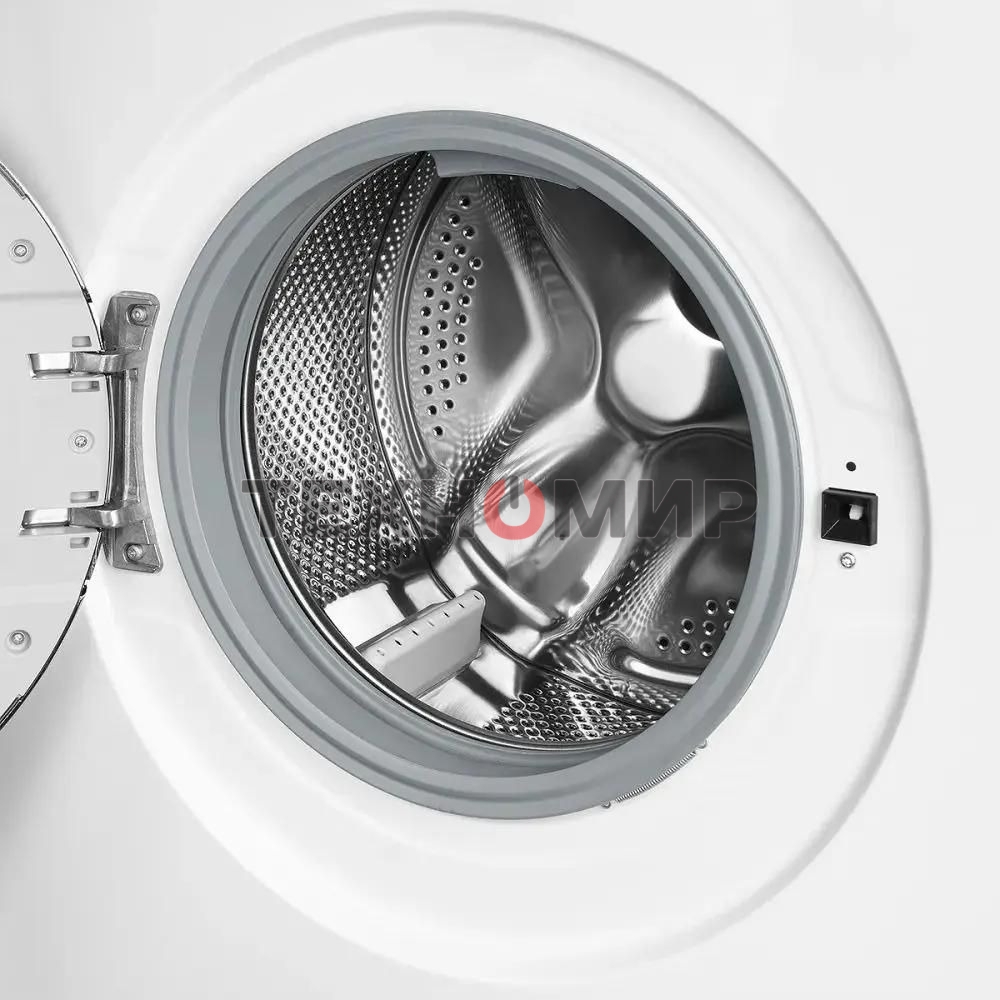 Отдельностоящая стиральная машина Kuppersberg WM 410 W, глубина 45 см, загрузка белья 6 кг, кнопочное управление, Отжим 1200 об.мин, 15 программ, Отложенный старт, Блокировка от детей, Уровень шума при стирке 50 дБ, Уровень шума при отжиме 75 дБ, Барабан 