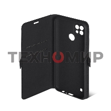 Чехол (флип-кейс) DF rmFlip-16, для Realme C21, черный df rmflip-16 (black)